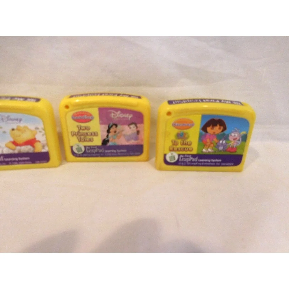 LeapFrog My First LeapPad Cartridges Games Disney Dora Tods Leap to moon 7 games